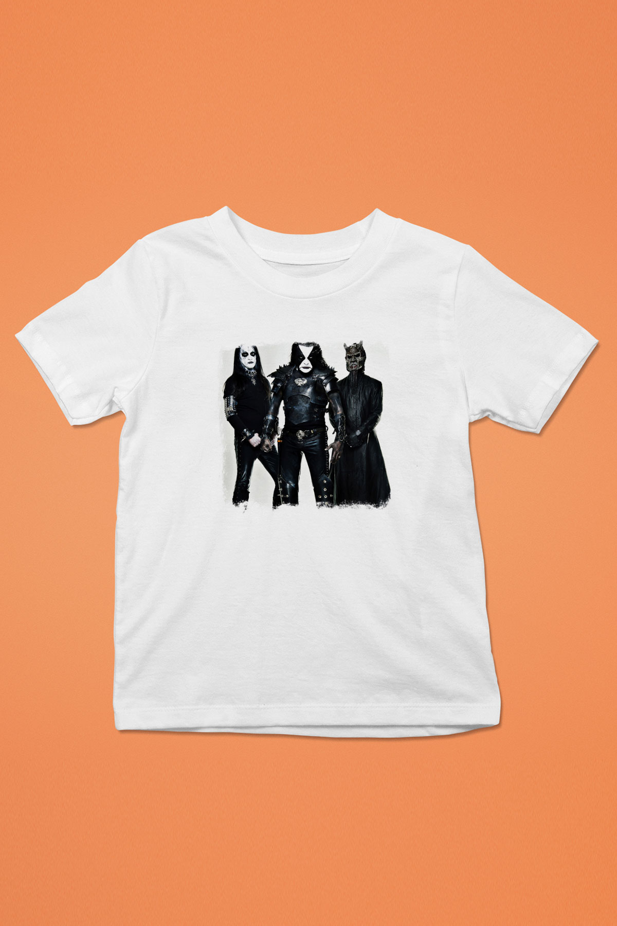 Abbath Baskılı Unisex Beyaz Çocuk Tişört