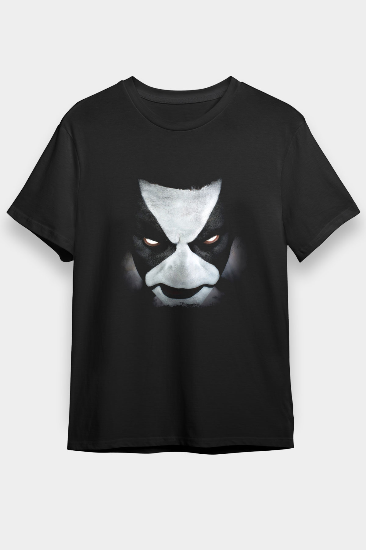 Abbath Baskılı Unisex Siyah Tişört