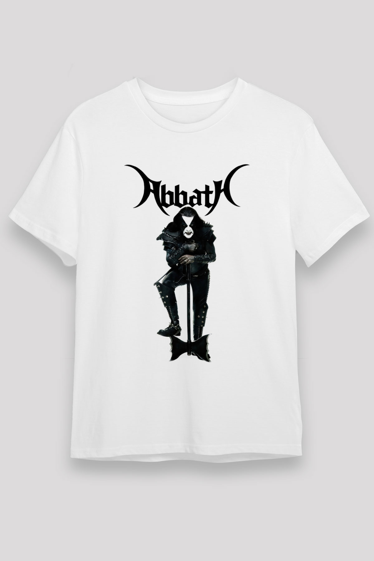 Abbath Beyaz Unisex Tişört T-Shirt - TişörtFabrikası