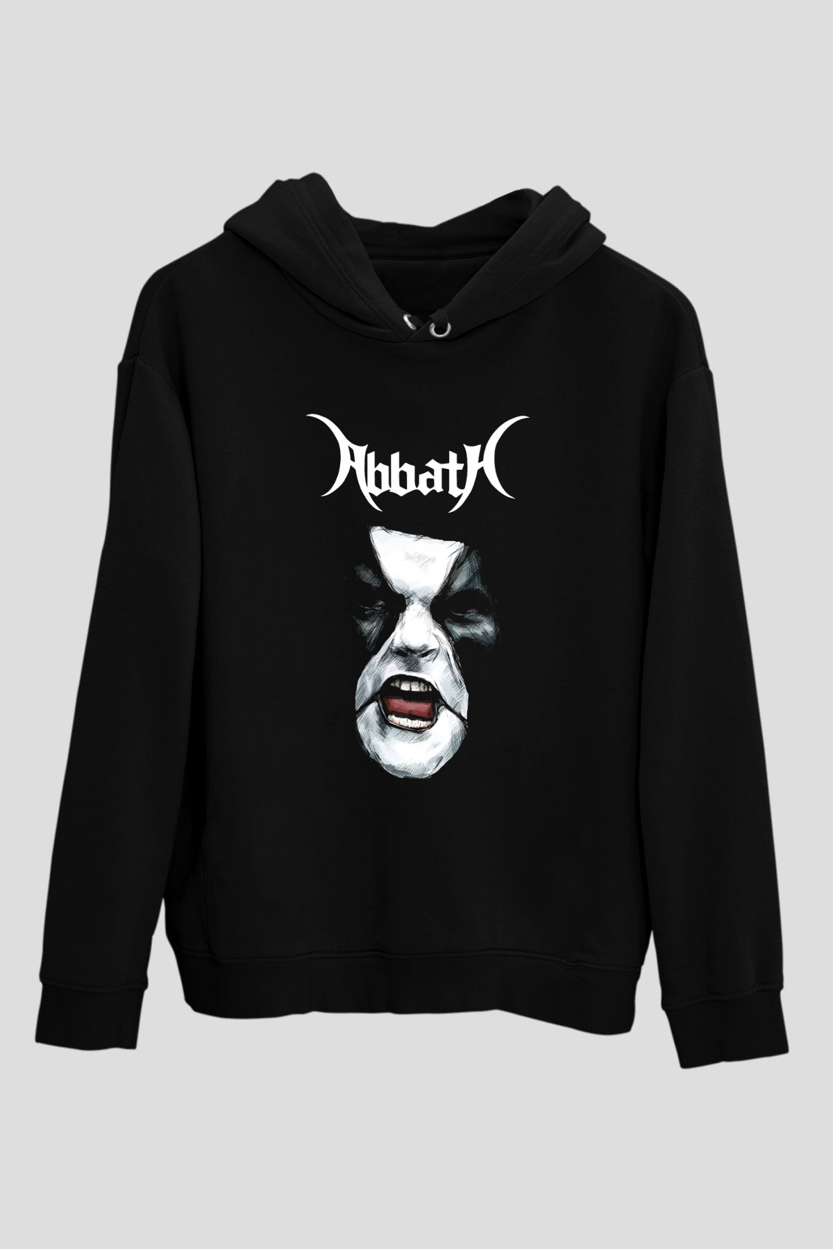 Abbath Siyah Unisex Hoodie