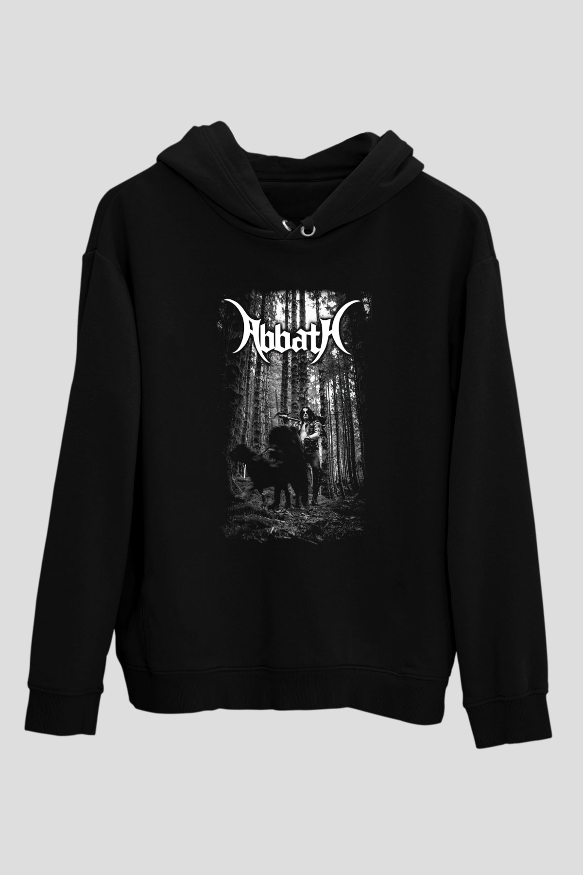 Abbath Siyah Unisex Hoodie
