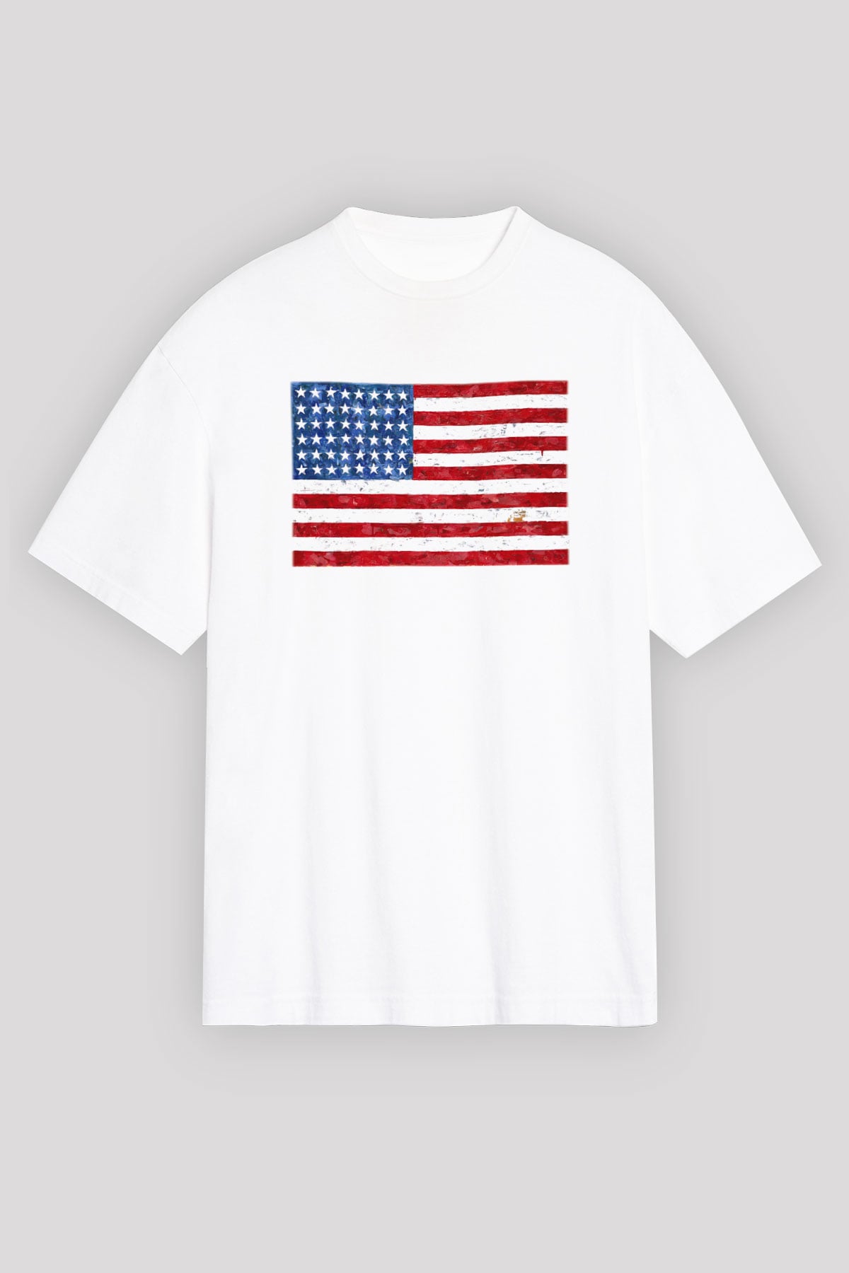 ABD Beyaz Unisex Oversize Tişört T-Shirt