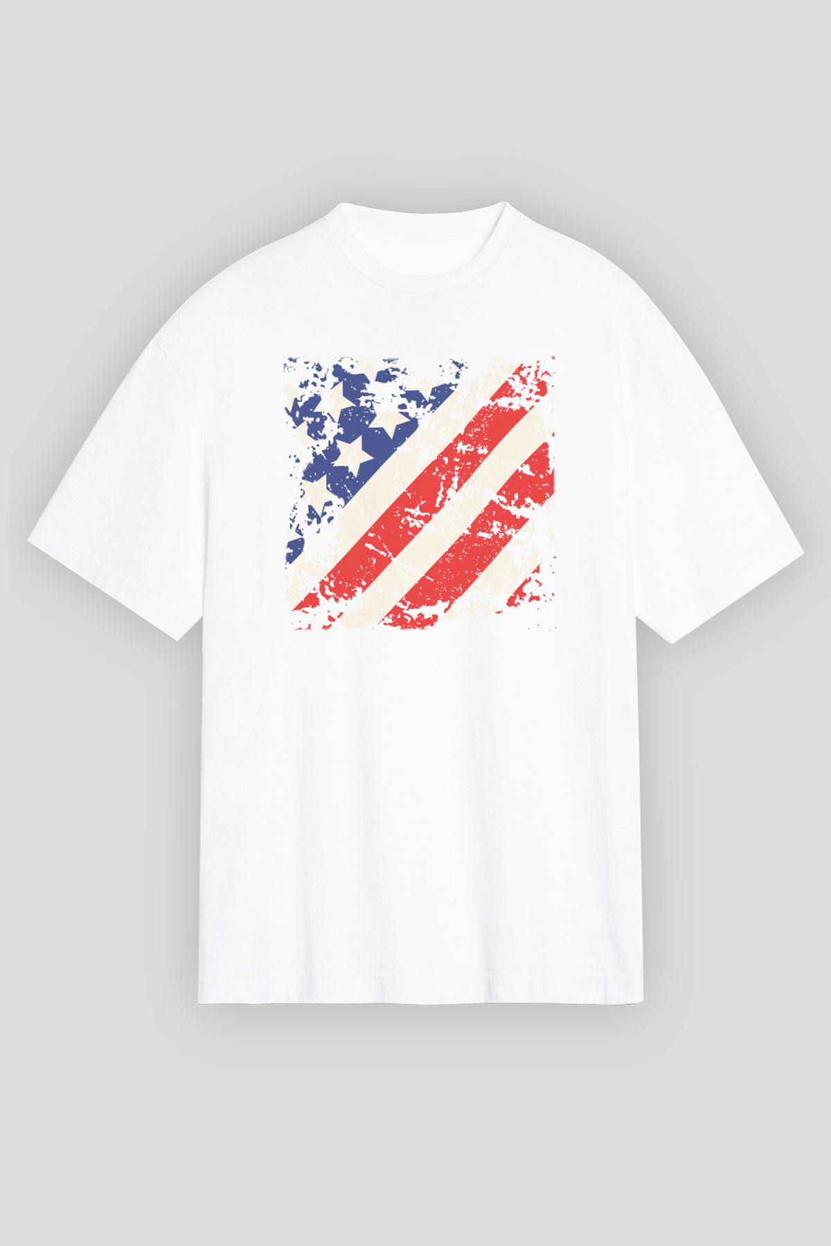 ABD Beyaz Unisex Oversize Tişört T-Shirt