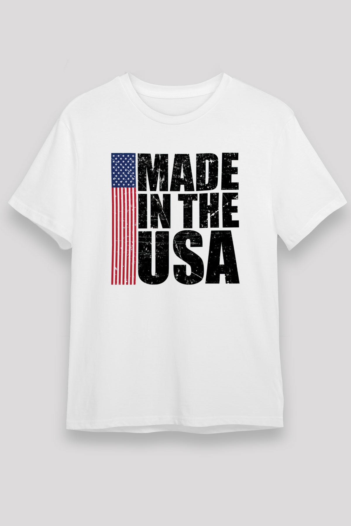 ABD Beyaz Unisex Tişört T-Shirt - TişörtFabrikası