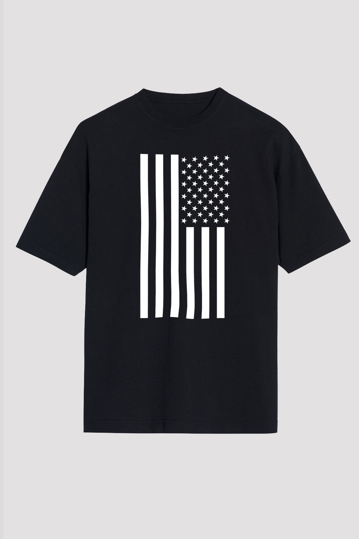 ABD Siyah Unisex Oversize Tişört T-Shirt