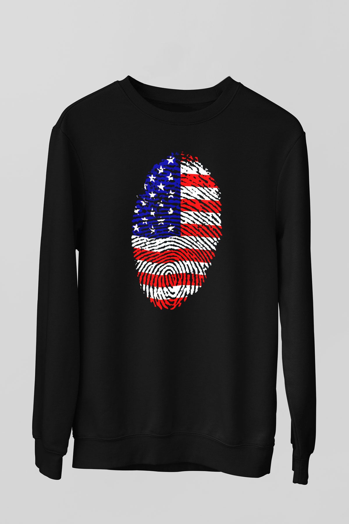 ABD Siyah Unisex Sweatshirt