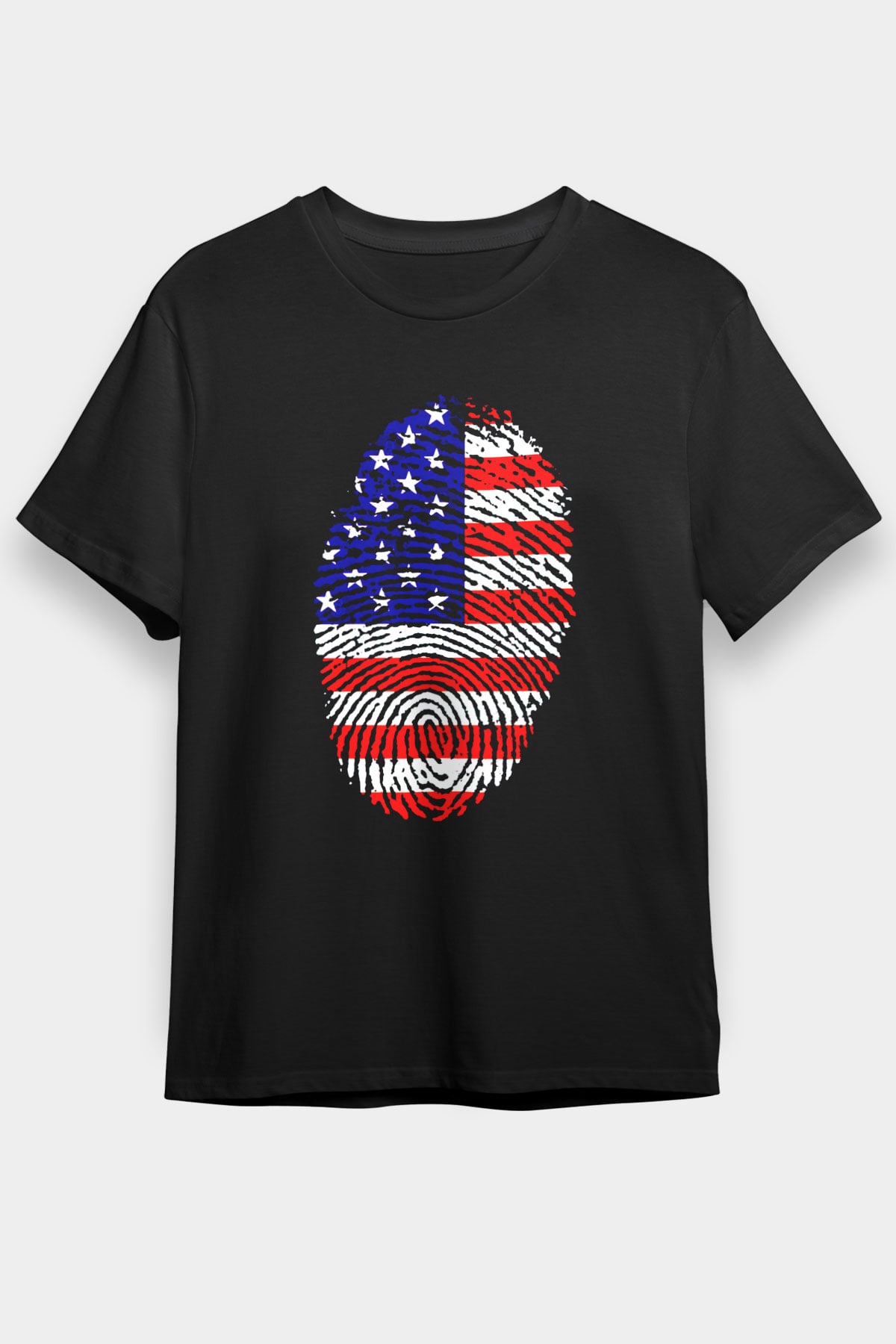 ABD Siyah Unisex Tişört T-Shirt - TişörtFabrikası