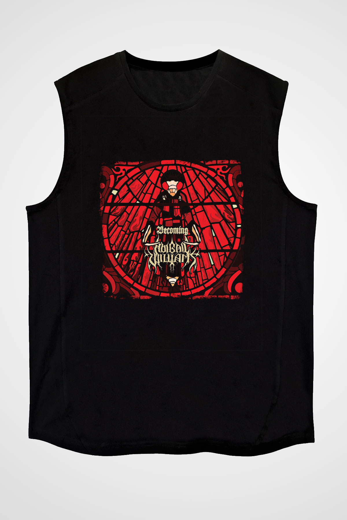 Abigail Williams Baskılı Unisex Siyah Kolsuz Tişört