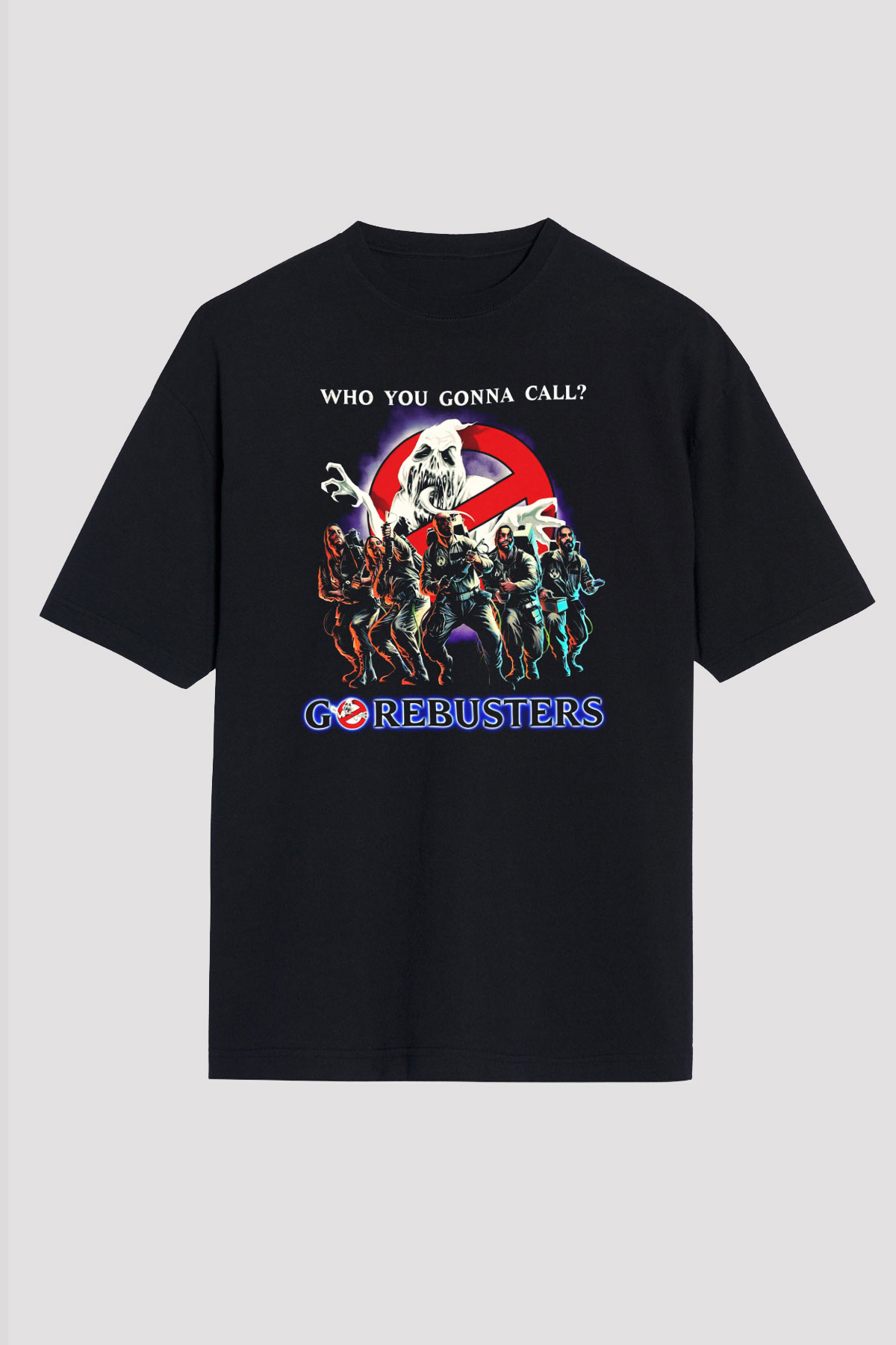 Aborted Siyah Unisex Oversize Tişört T-Shirt