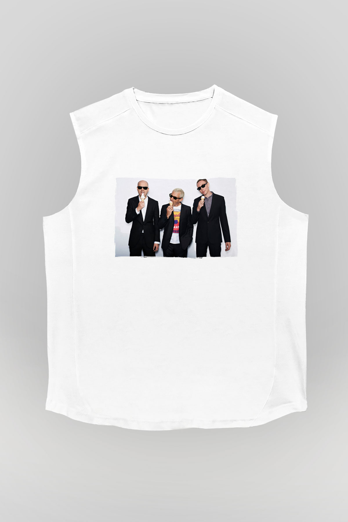 Above and Beyond Beyaz Unisex Kolsuz Tişört