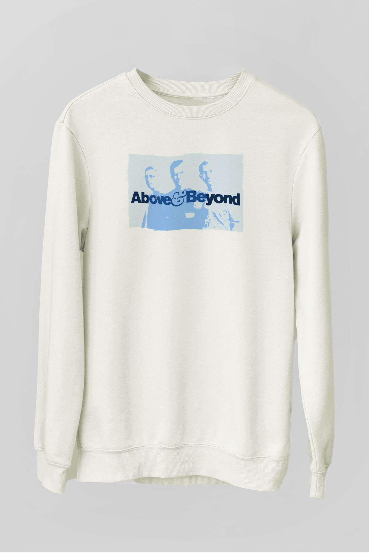 Above and Beyond Beyaz Unisex Sweatshirt
