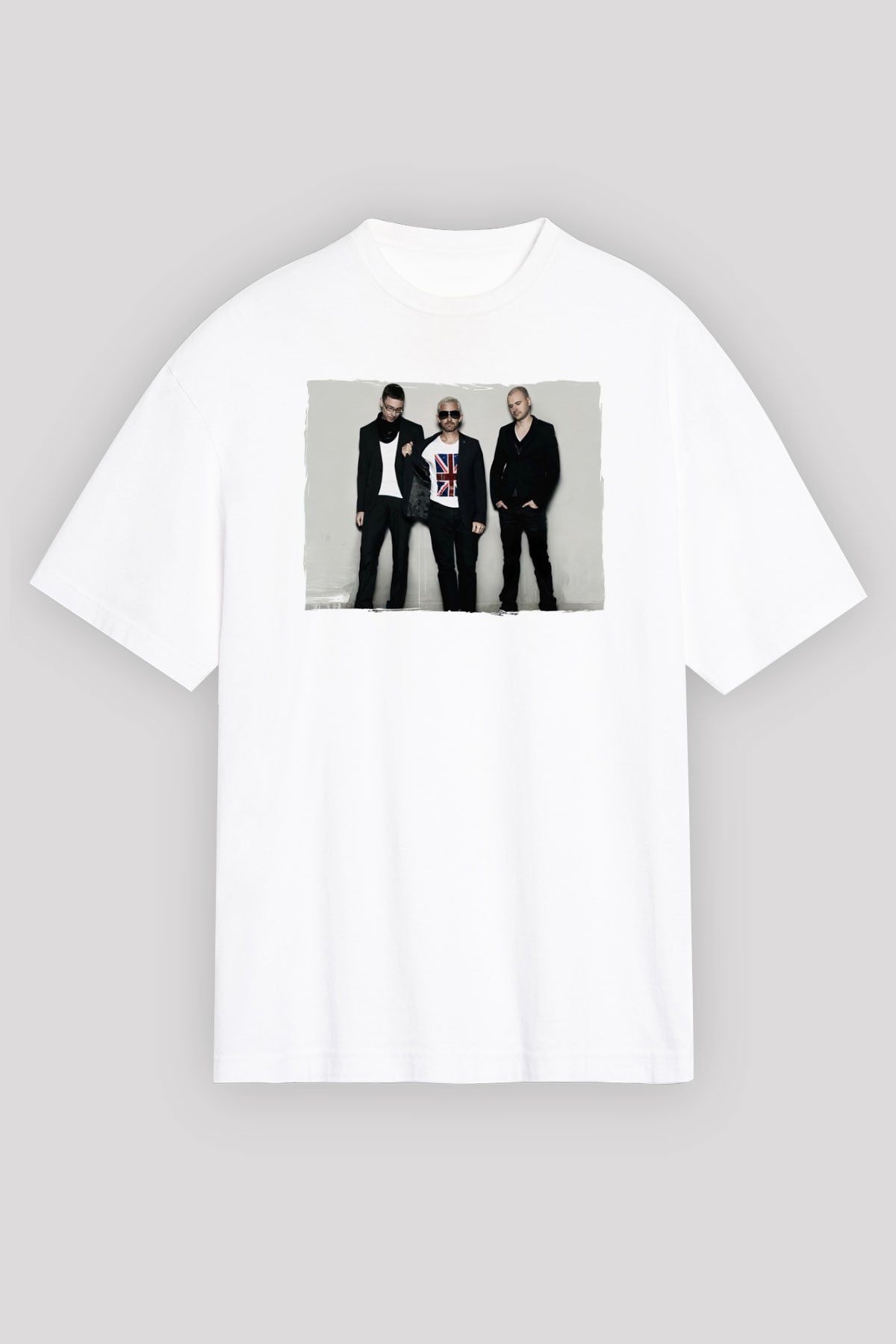 Above and Beyond Beyaz Unisex Tişört T-Shirt - TişörtFabrikası
