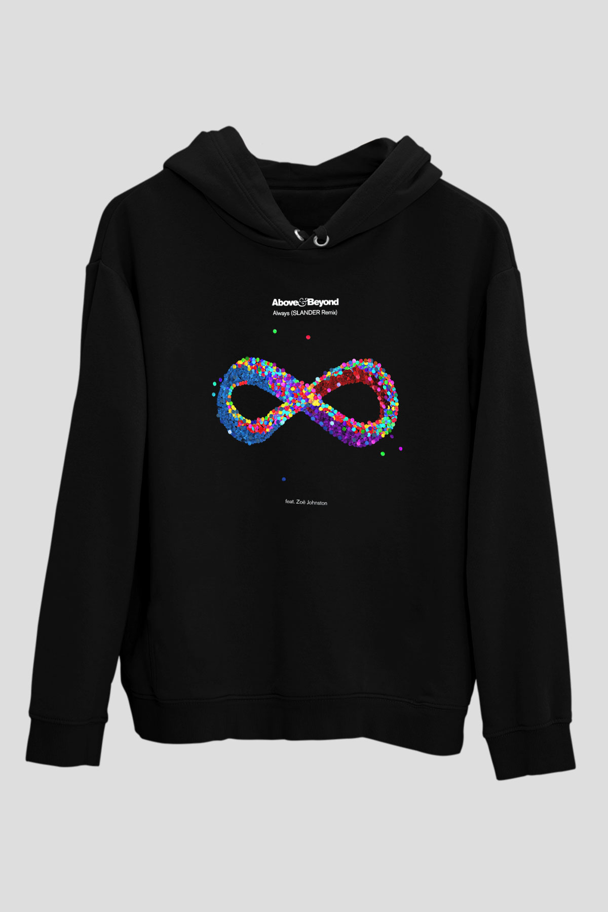 Above and Beyond Siyah Unisex Hoodie