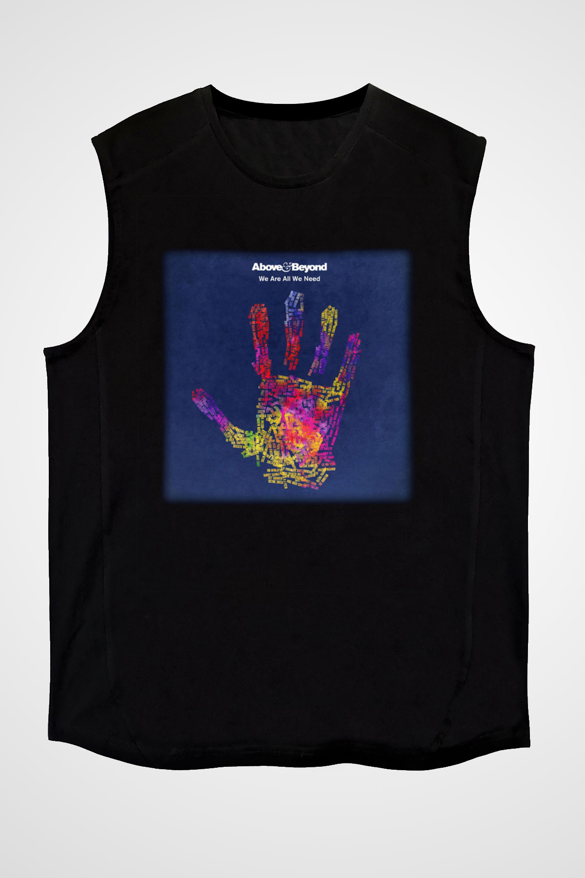 Above and Beyond Siyah Unisex Kolsuz Tişört