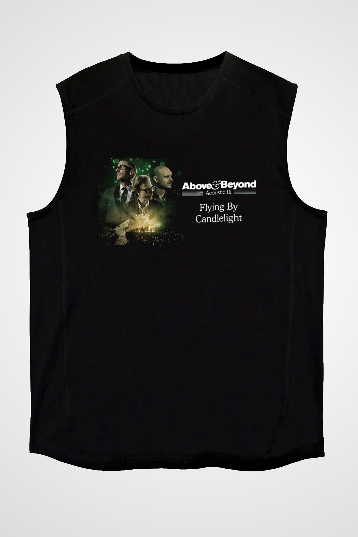 Above and Beyond Siyah Unisex Kolsuz Tişört