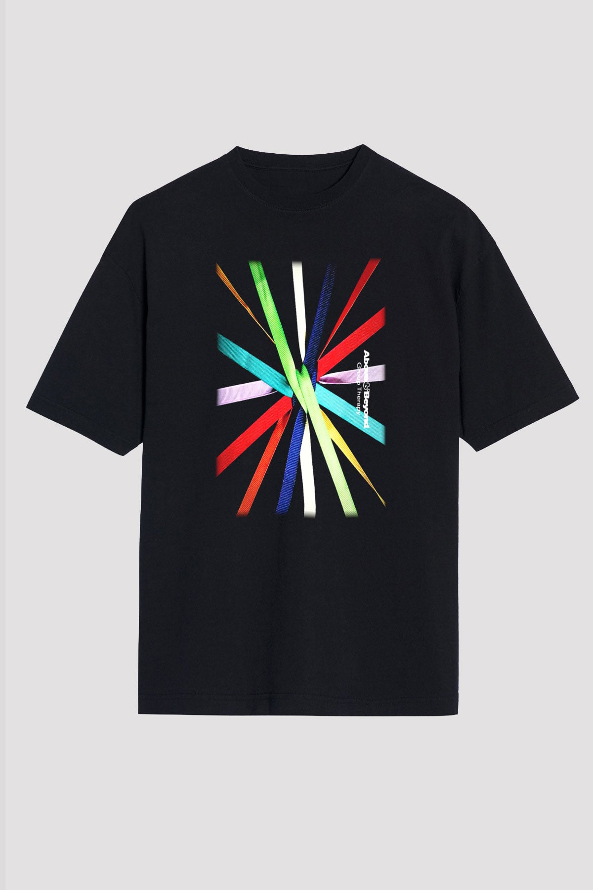 Above and Beyond Siyah Unisex Oversize Tişört T-Shirt