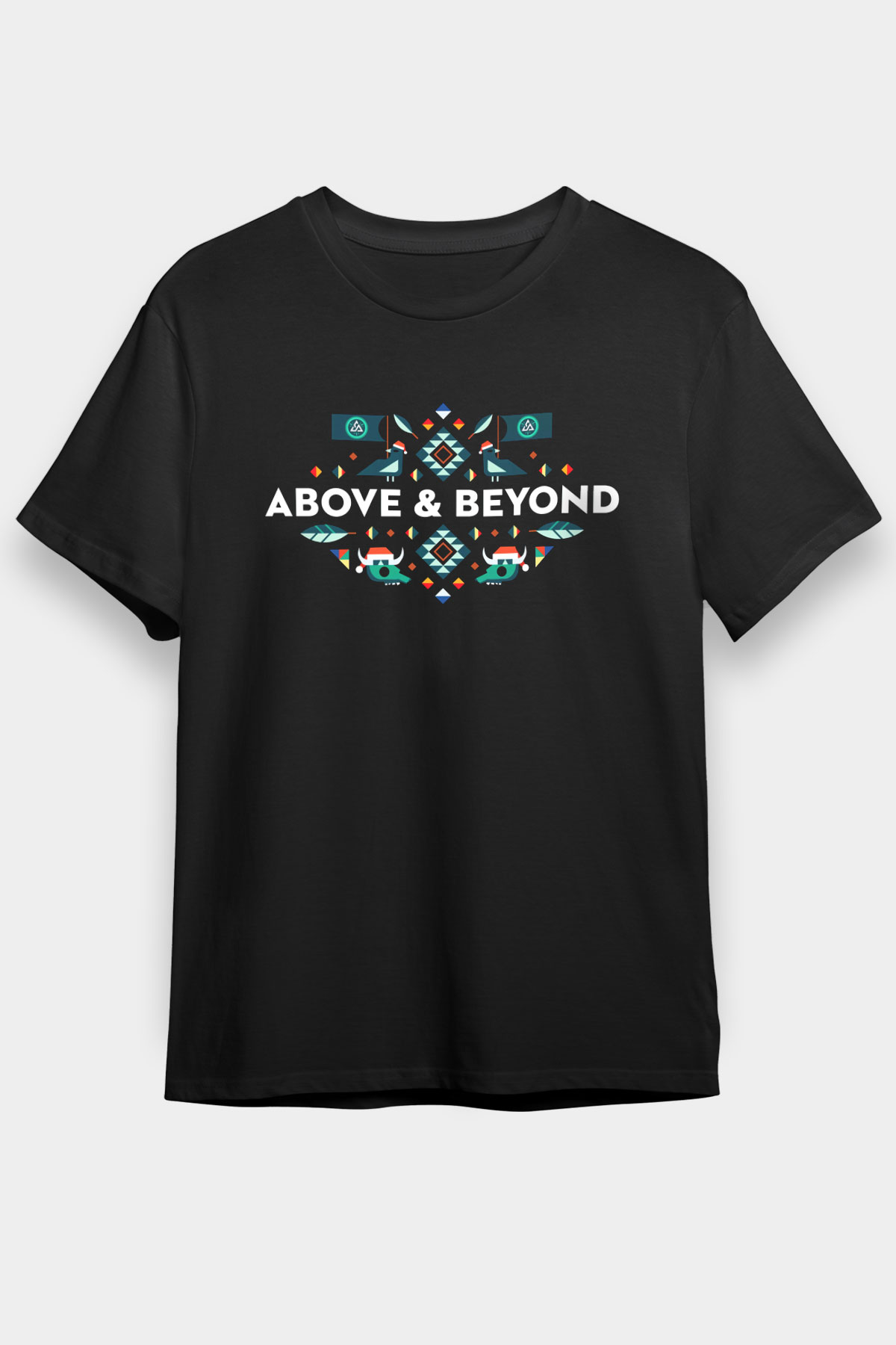 Above and Beyond Siyah Unisex Tişört T-Shirt - TişörtFabrikası