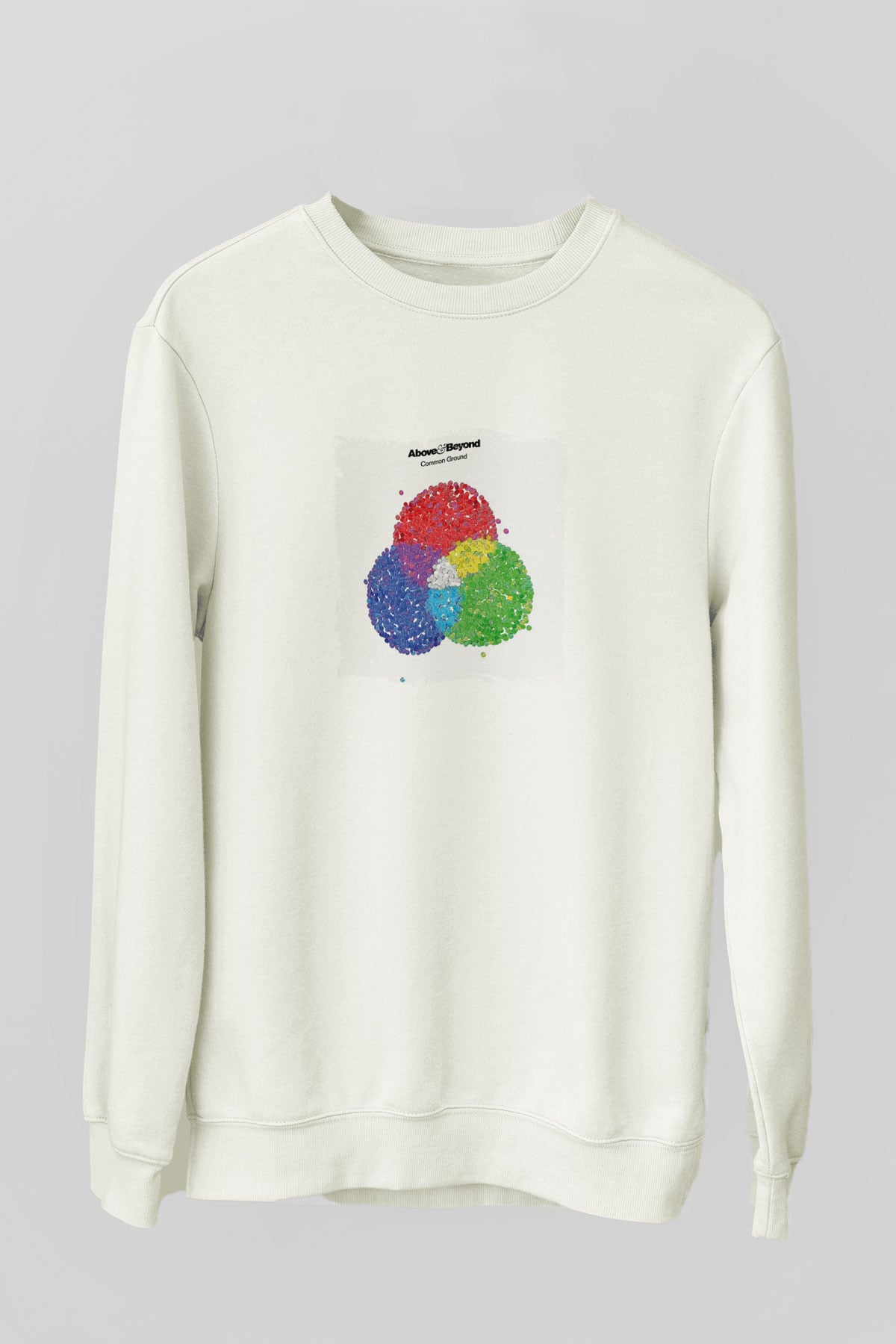 Above and BeyondBaskılı Beyaz Sweatshirt