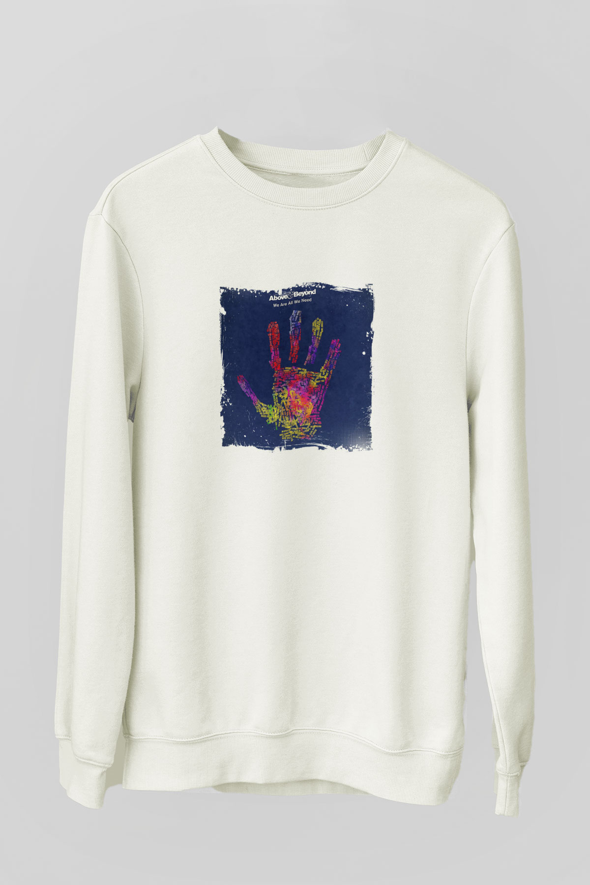 Above and BeyondBaskılı Beyaz Sweatshirt
