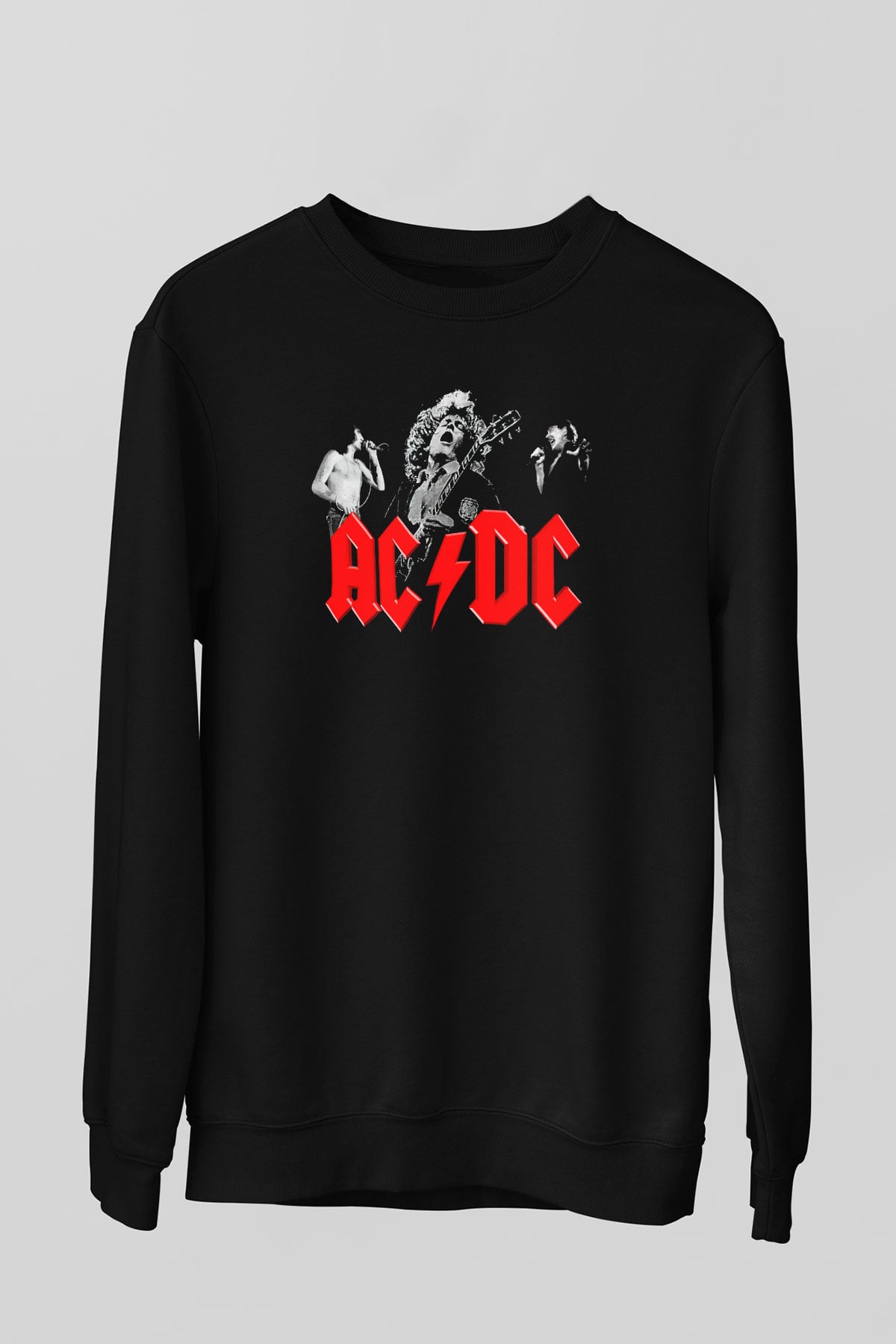 AC DC Angus Young Siyah Unisex Sweatshirt
