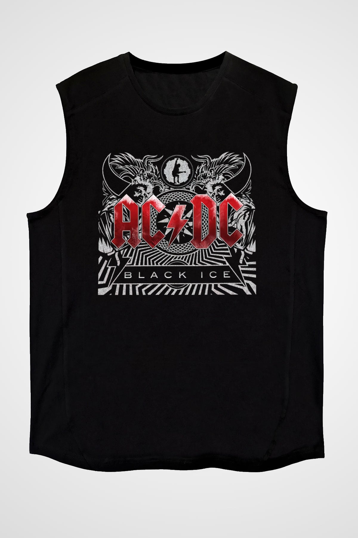AC DC Black Ice Siyah Unisex Kolsuz Tişört