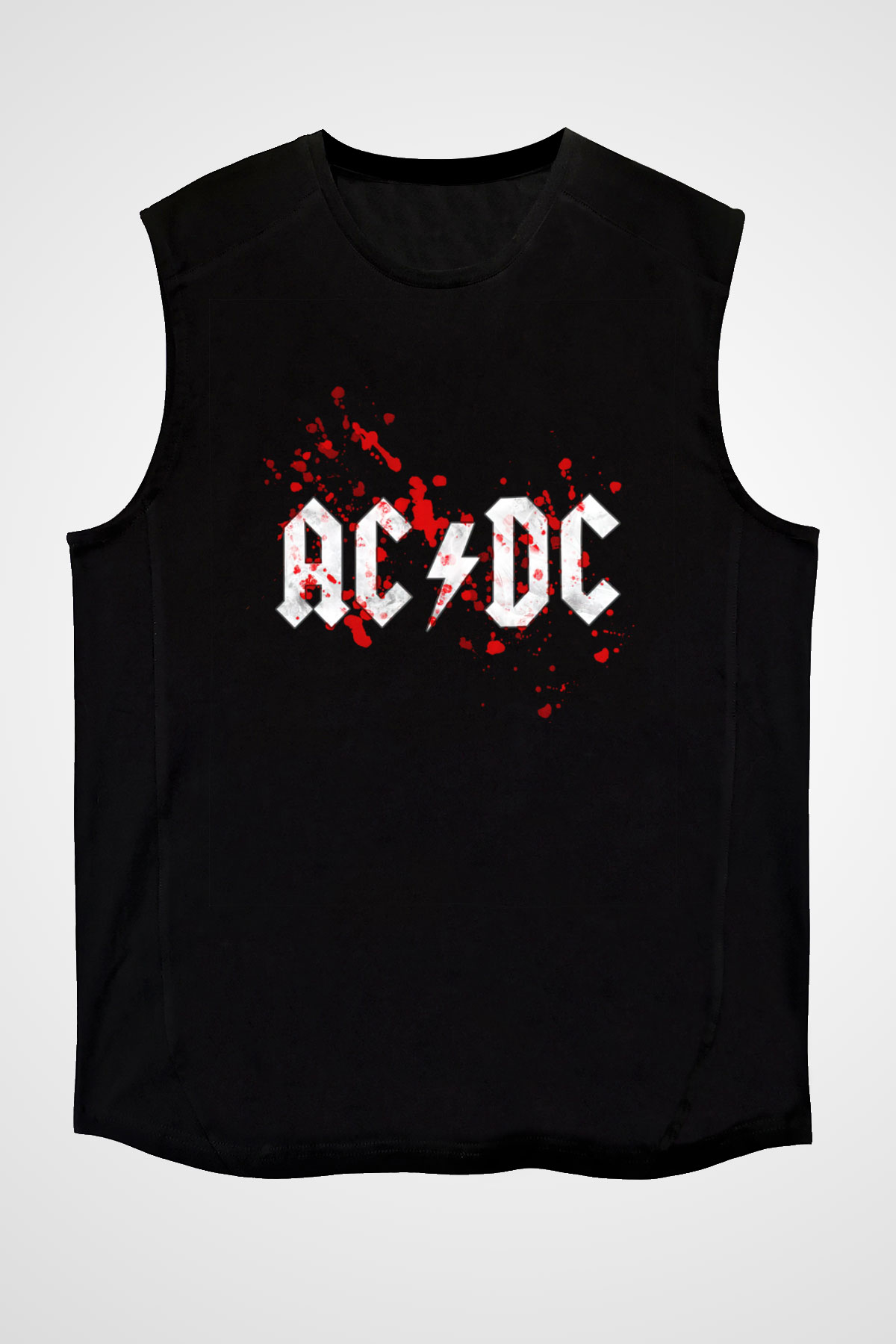 AC DC Blood Siyah Unisex Kolsuz Tişört