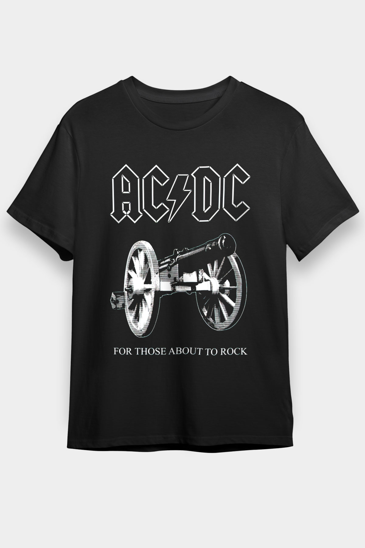 AC DC For Those About To Rock Black Unisex Tee - STREETWEAR