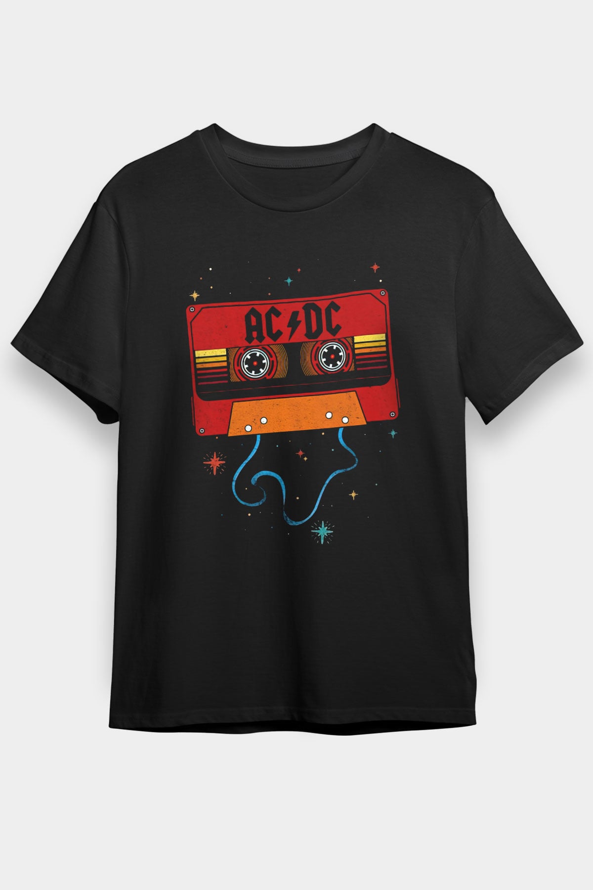 AC DC Siyah Unisex Tişört T-Shirt - TişörtFabrikası