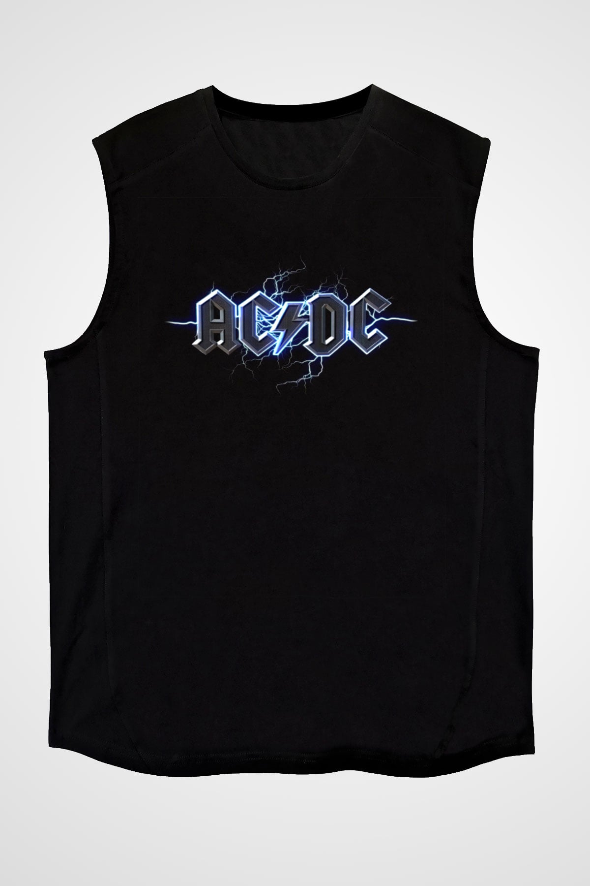 AC DC Thunderbolt Siyah Unisex Kolsuz Tişört