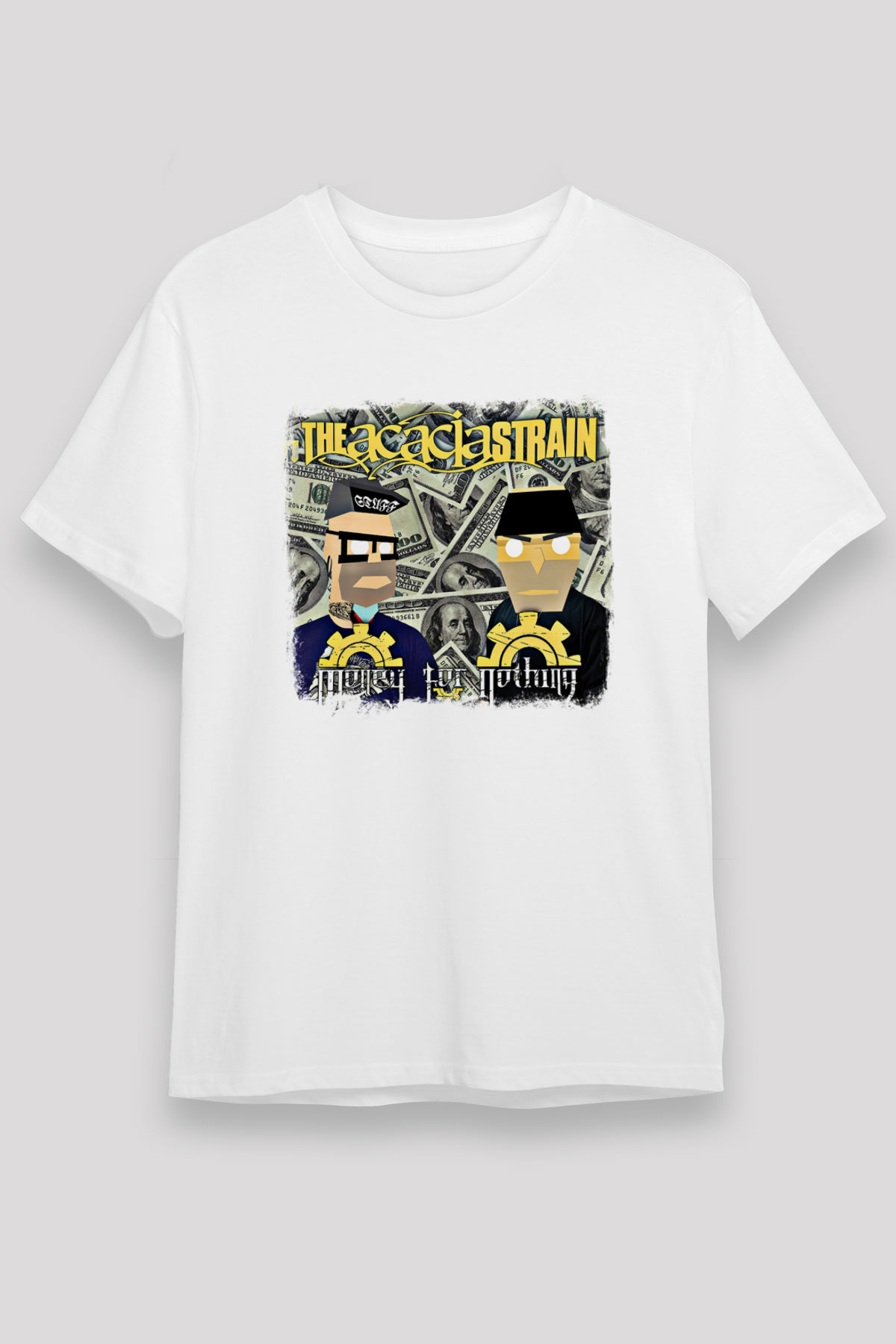 Acacia Strain Baskılı Unisex Beyaz Tişört
