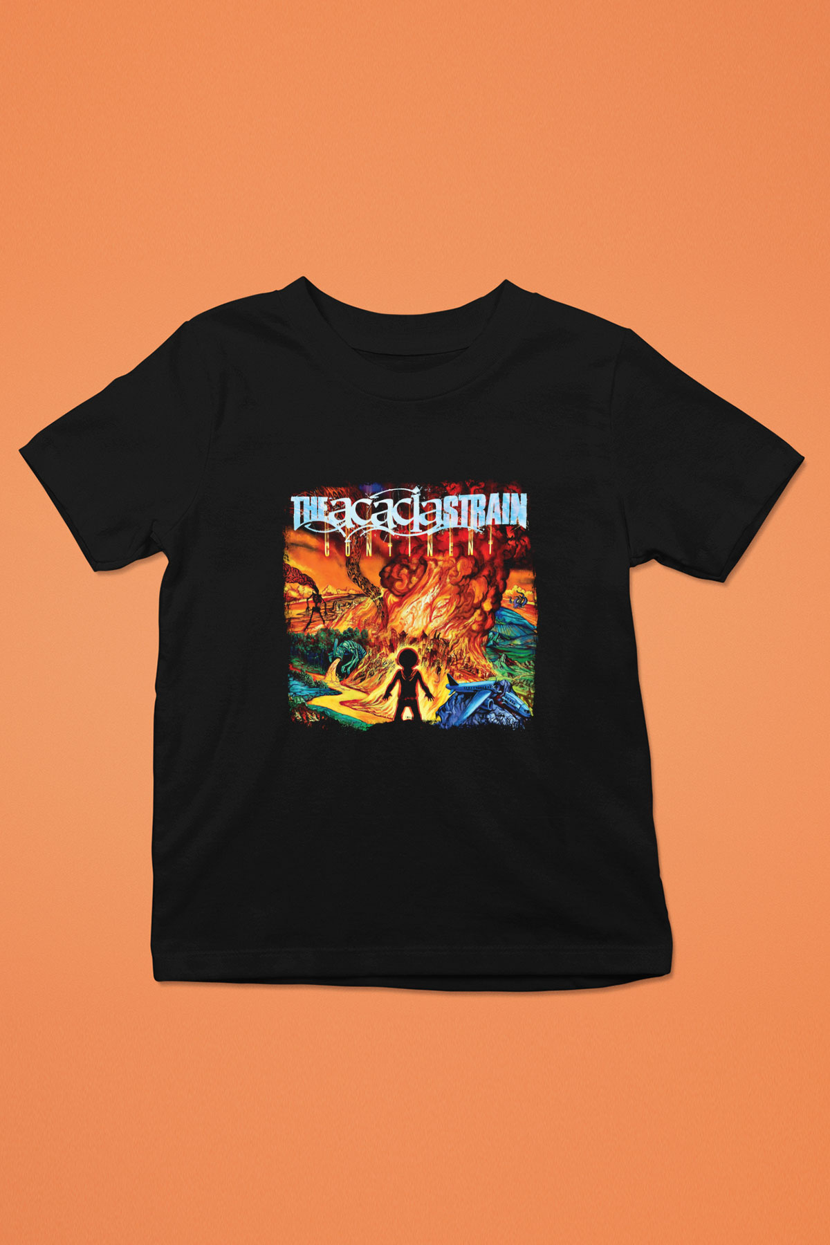 Acacia Strain Baskılı Unisex Siyah Çocuk Tişört