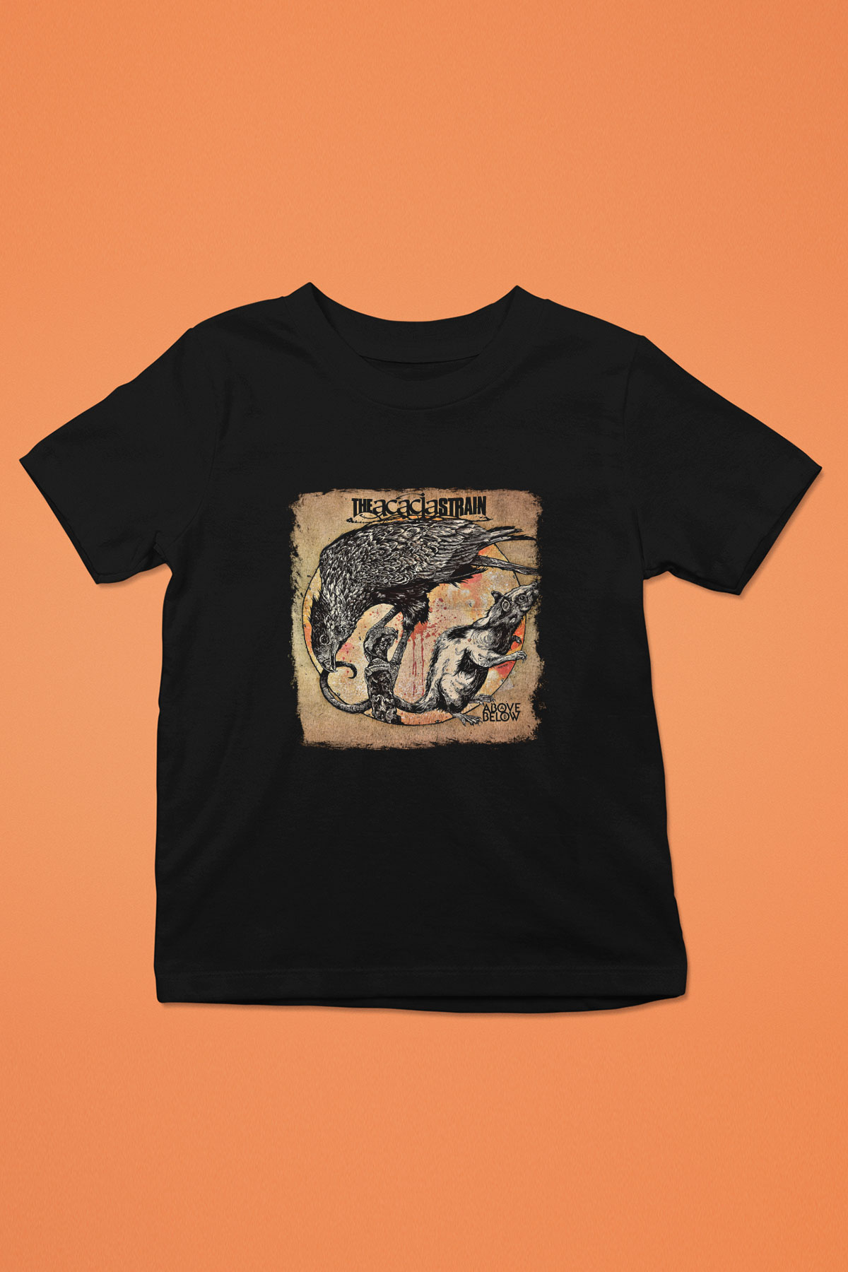 Acacia Strain Baskılı Unisex Siyah Çocuk Tişört