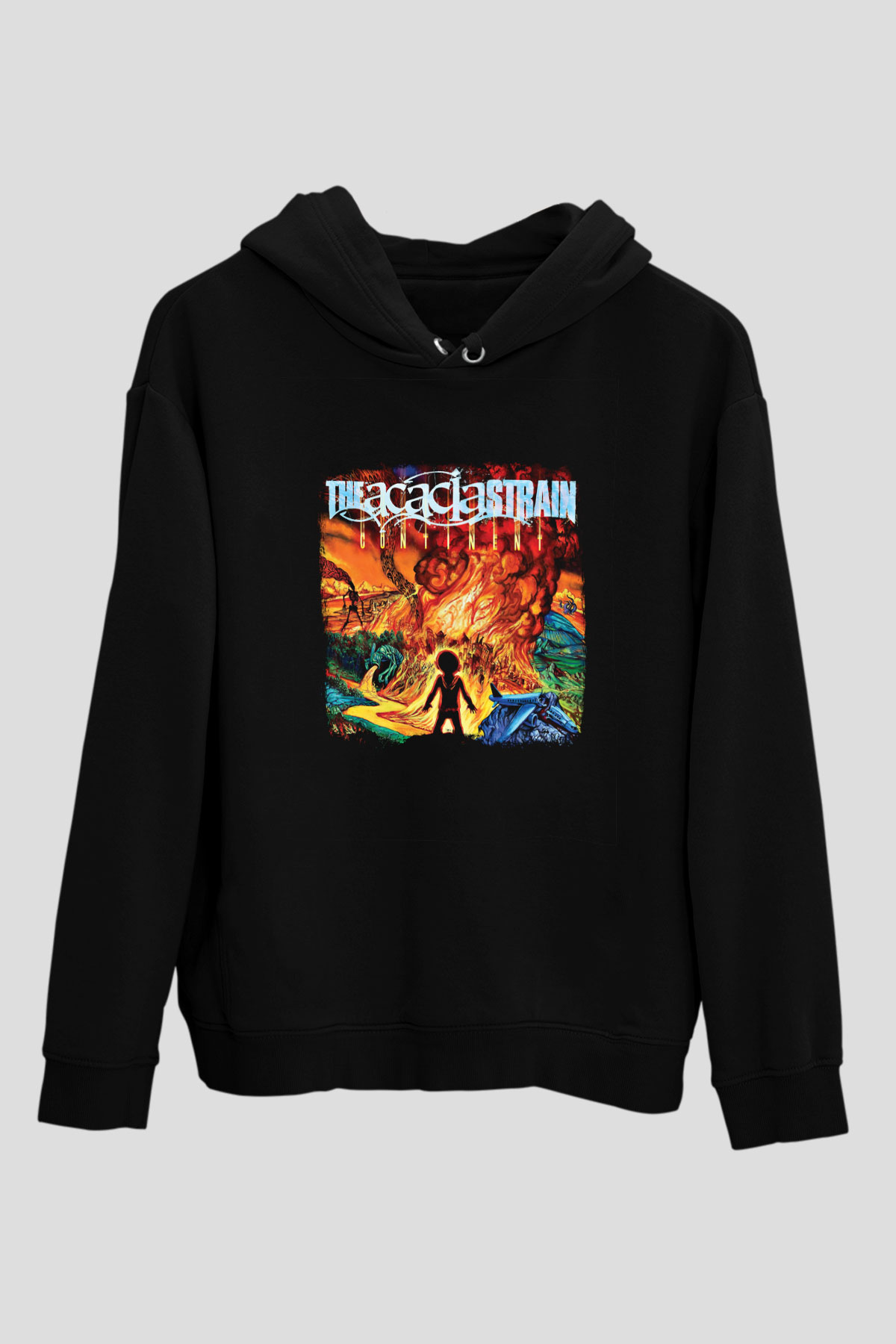 Acacia Strain Baskılı Unisex Siyah Hoodie