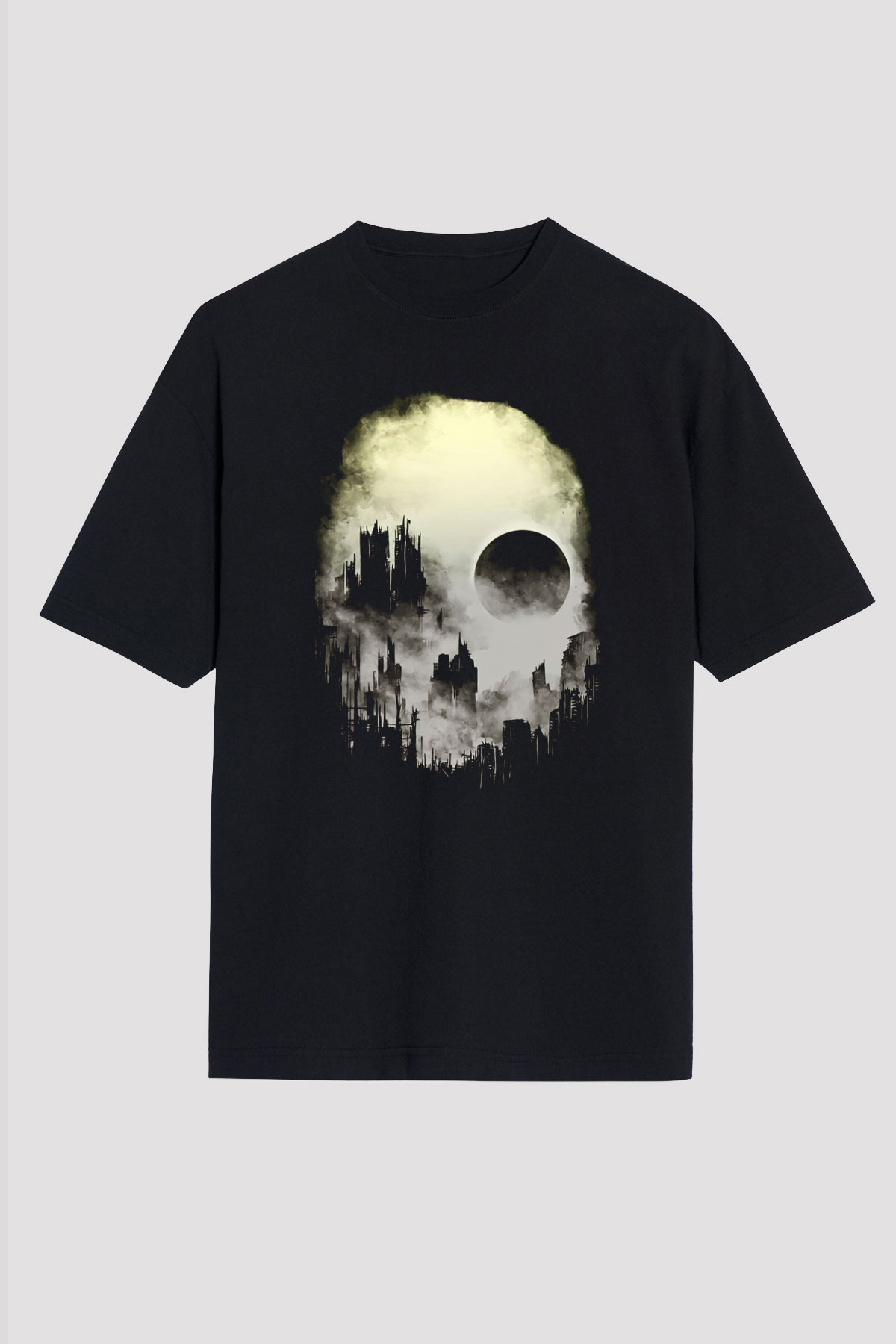 Accuser Siyah Unisex Oversize Tişört T-Shirt