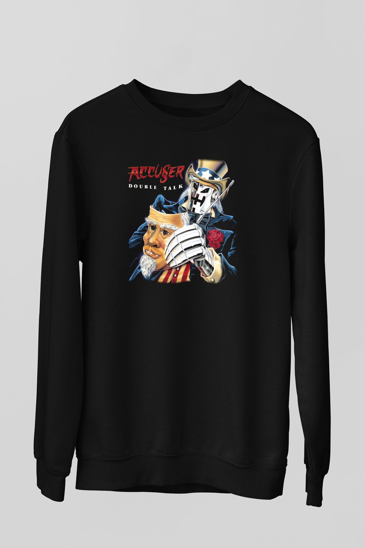 Accuser Siyah Unisex Sweatshirt