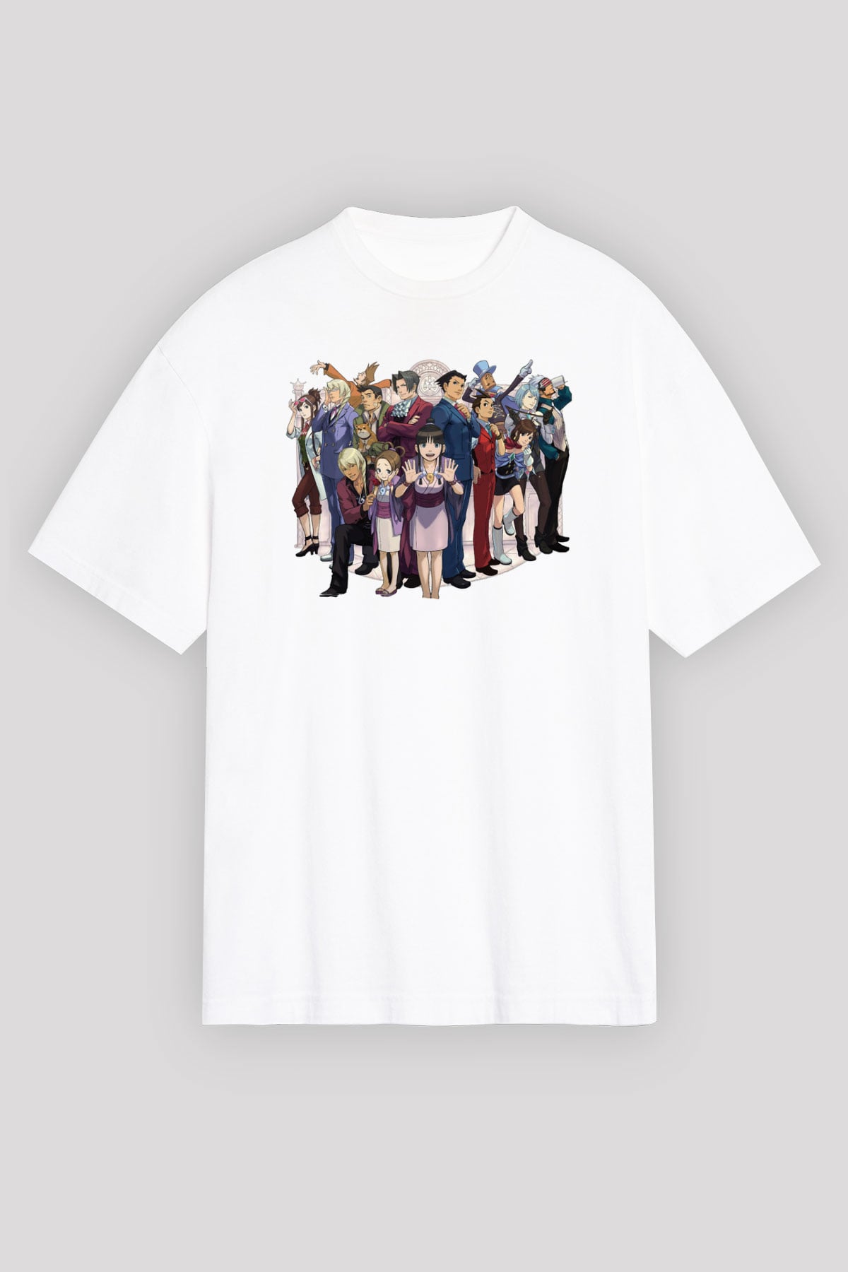 Ace Attorney Beyaz Unisex Tişört T-Shirt