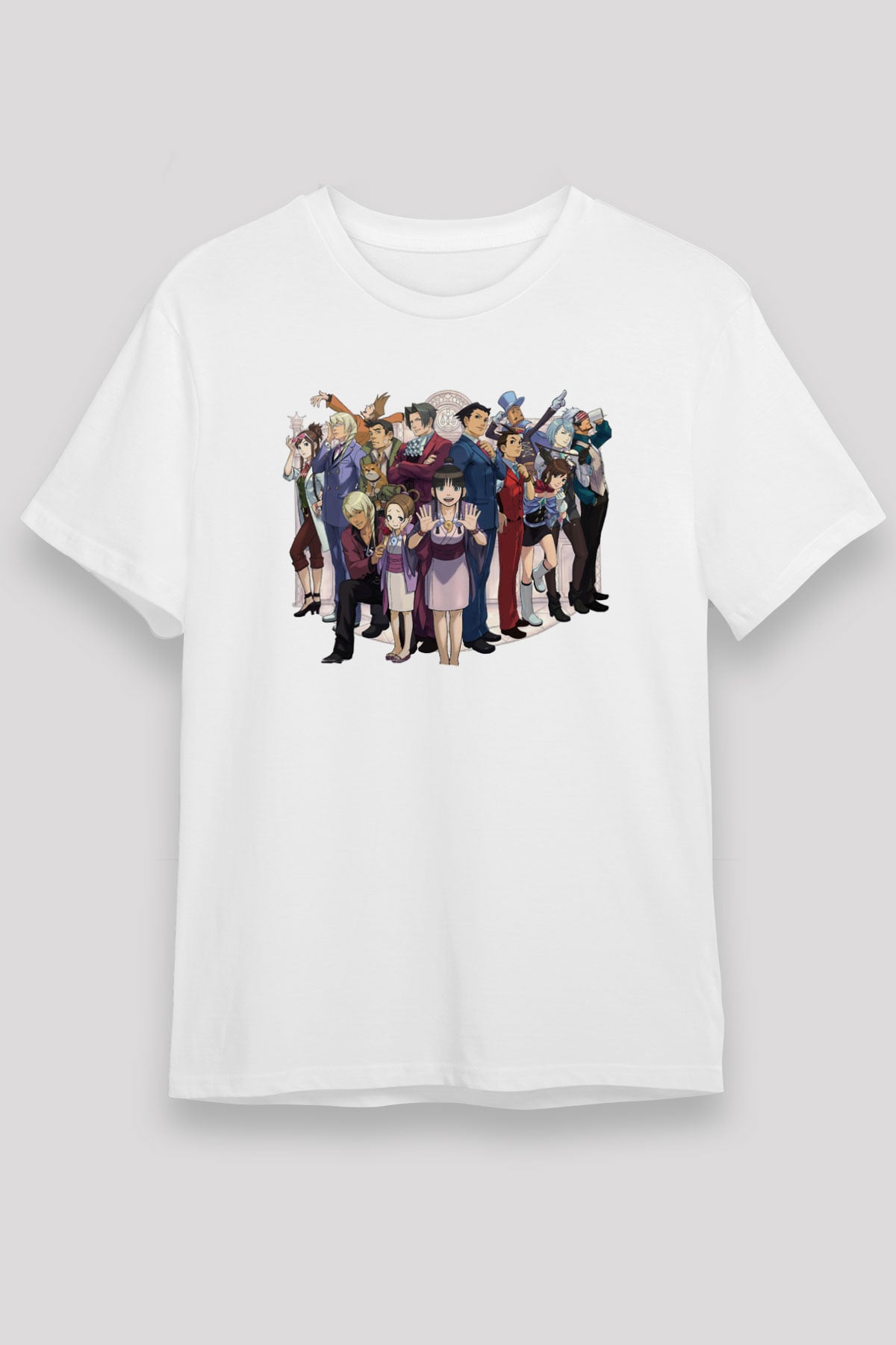 Ace Attorney Beyaz Unisex Tişört T-Shirt