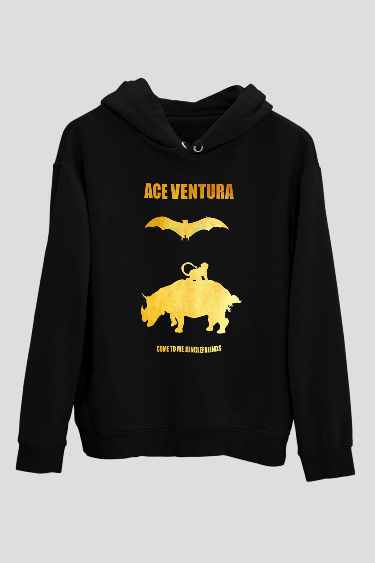 Ace Ventura Siyah Unisex Hoodie