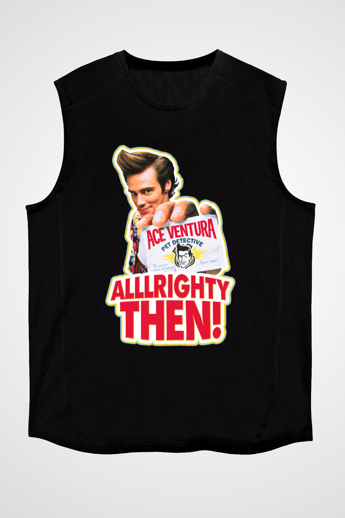 Ace Ventura Siyah Unisex Kolsuz Tişört