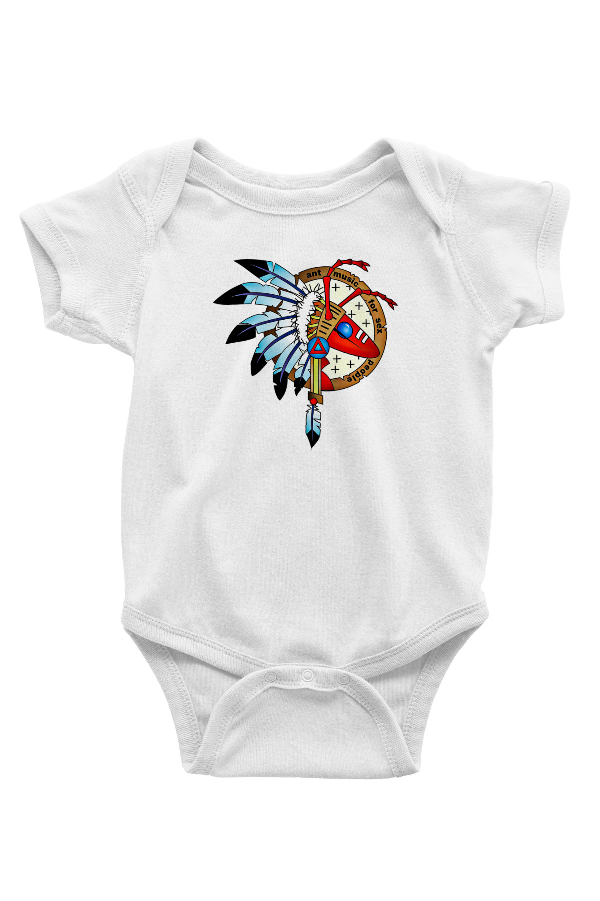 Adam Ant Baskılı Unisex Beyaz Bebek Body - Zıbın