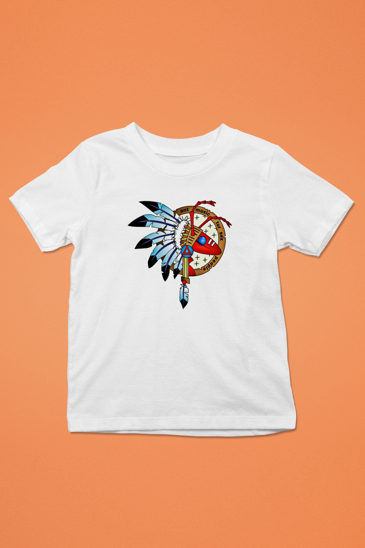 Adam Ant Baskılı Unisex Beyaz Çocuk Tişört