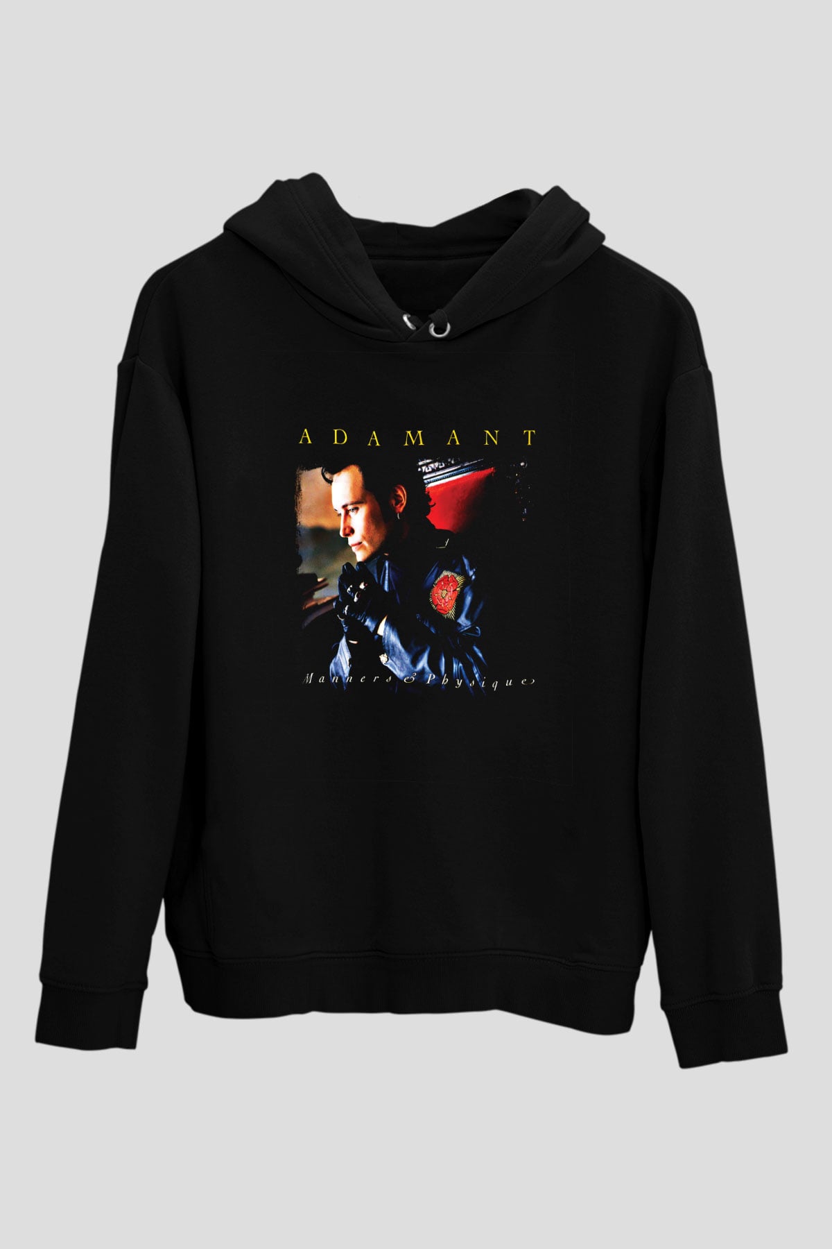 Adam Ant Baskılı Unisex Siyah Hoodie