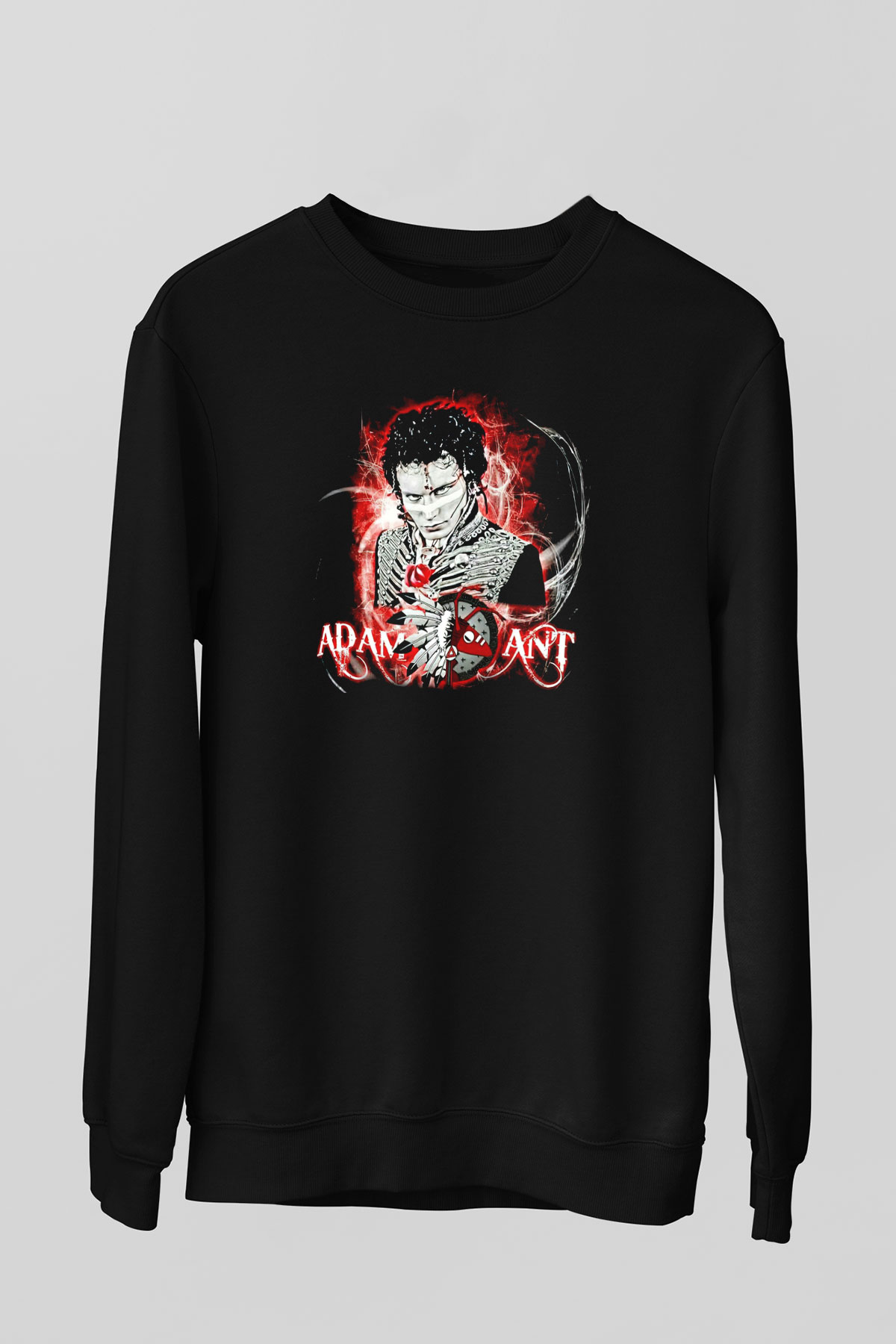 Adam Ant Siyah Unisex Sweatshirt