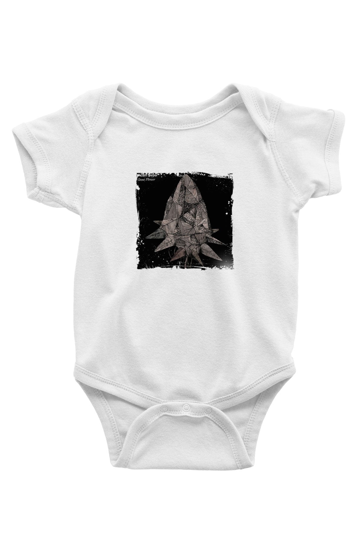 Adam Beyer Baskılı Beyaz Bebek Body - Zıbın