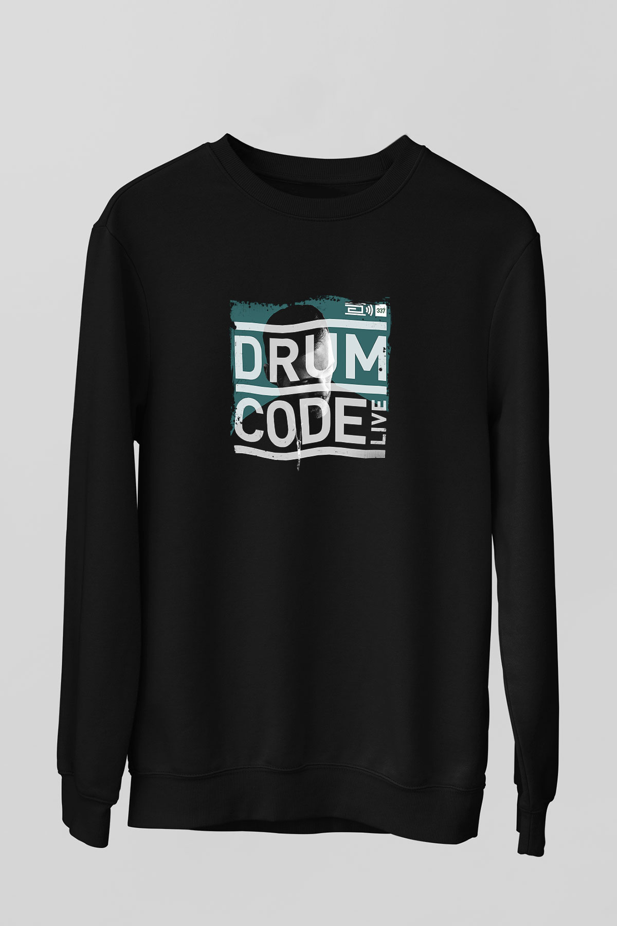 Adam Beyer Baskılı Unisex Siyah Sweatshirt