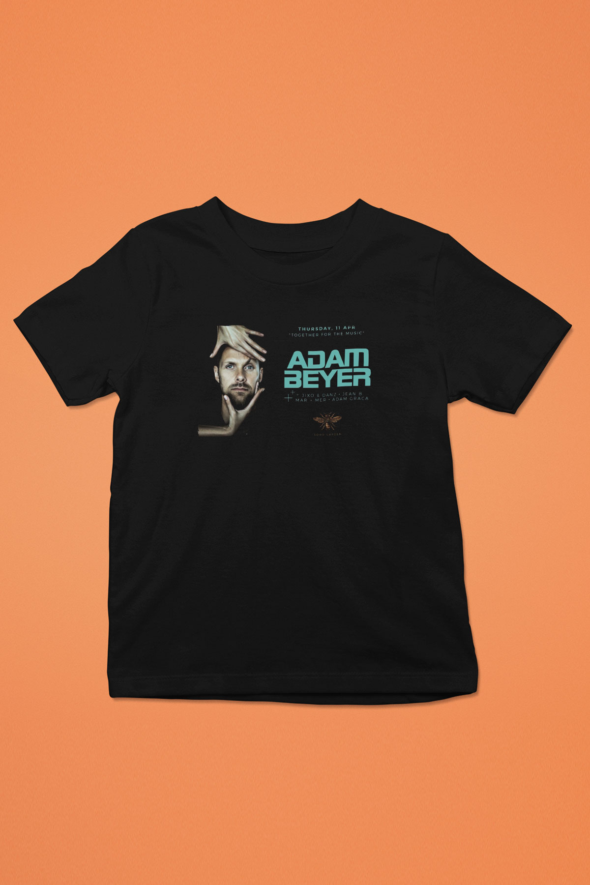 Adam Beyer Siyah Unisex Çocuk Tişört
