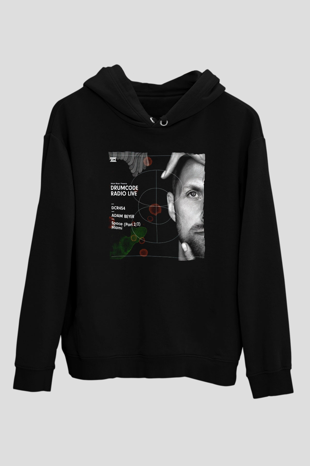 Adam Beyer Siyah Unisex Kapüşonlu Sweatshirt