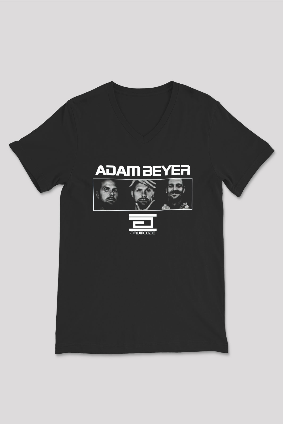Adam Beyer Siyah Unisex V Yaka Tişört