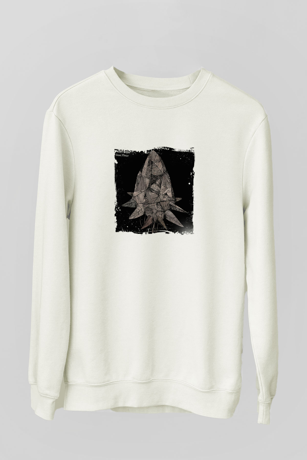 Adam BeyerBaskılı Beyaz Sweatshirt