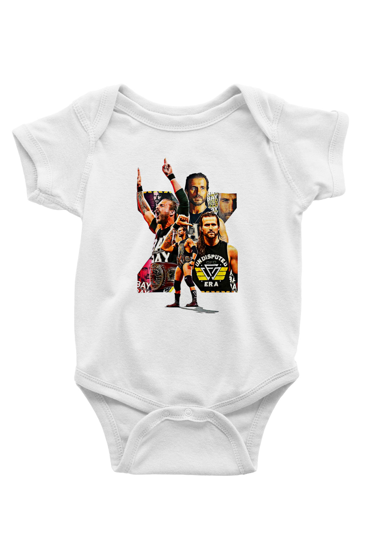 Adam Cole Baskılı Beyaz Unisex Bebek Body - Zıbın
